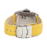 Chronotech Yellow Leather Dress Watch